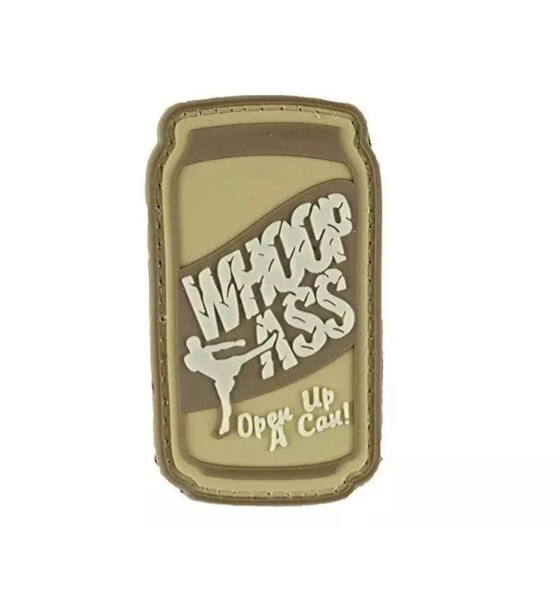 3D Patch - Whoop Ass - PVC Tan