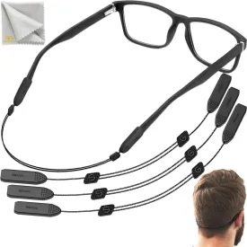 Adjustable Glasses Straps 3 Pcs Eyeglasses Strap Holders No Tail L Size 15 inch