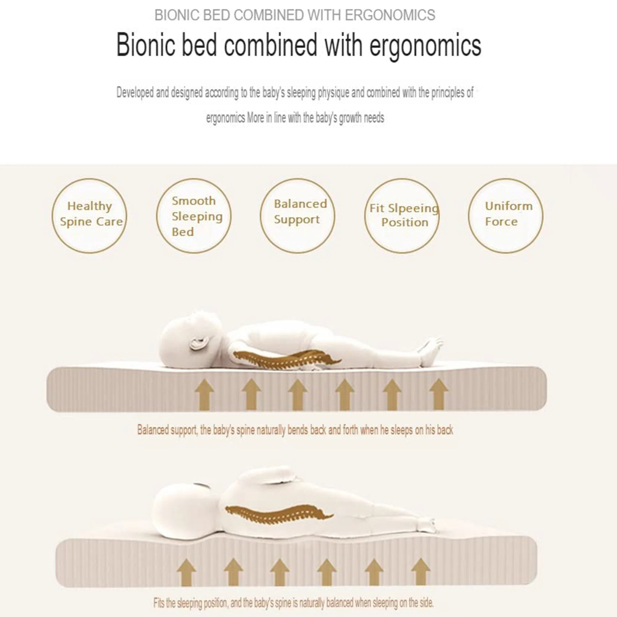 Babymoon Baby Nest Bed with Pillow | Adjustable, Portable, Reversible, Foldable | Cotton Baby Mattress Sleeping Bed | Crown Yellow