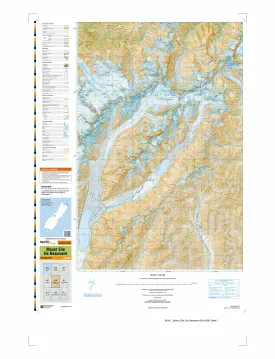 BX16 - Mount Elie De Beaumont Topo50 map