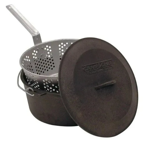 Camp Chef Cast Iron Fry Pot Set (7.5 Quart)