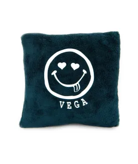 Camp Name Heart Eye Smiley Square Pillow