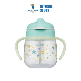 Combi Baby Lakumug First Straw Glow 240ml - Green (4m )