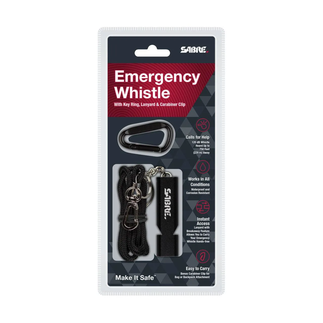 Emergency Whistle with Key Ring