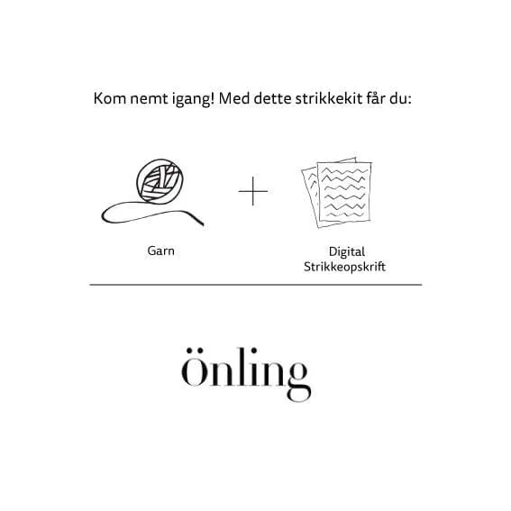 Feline bandana fra Önling, No 15 strikkekit