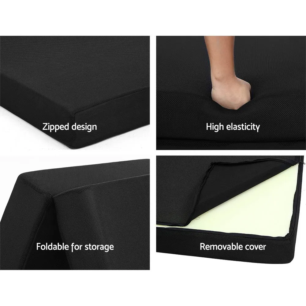 Foldable Mattress Double Air Mesh Foam Bed Mat - Giselle Bedding