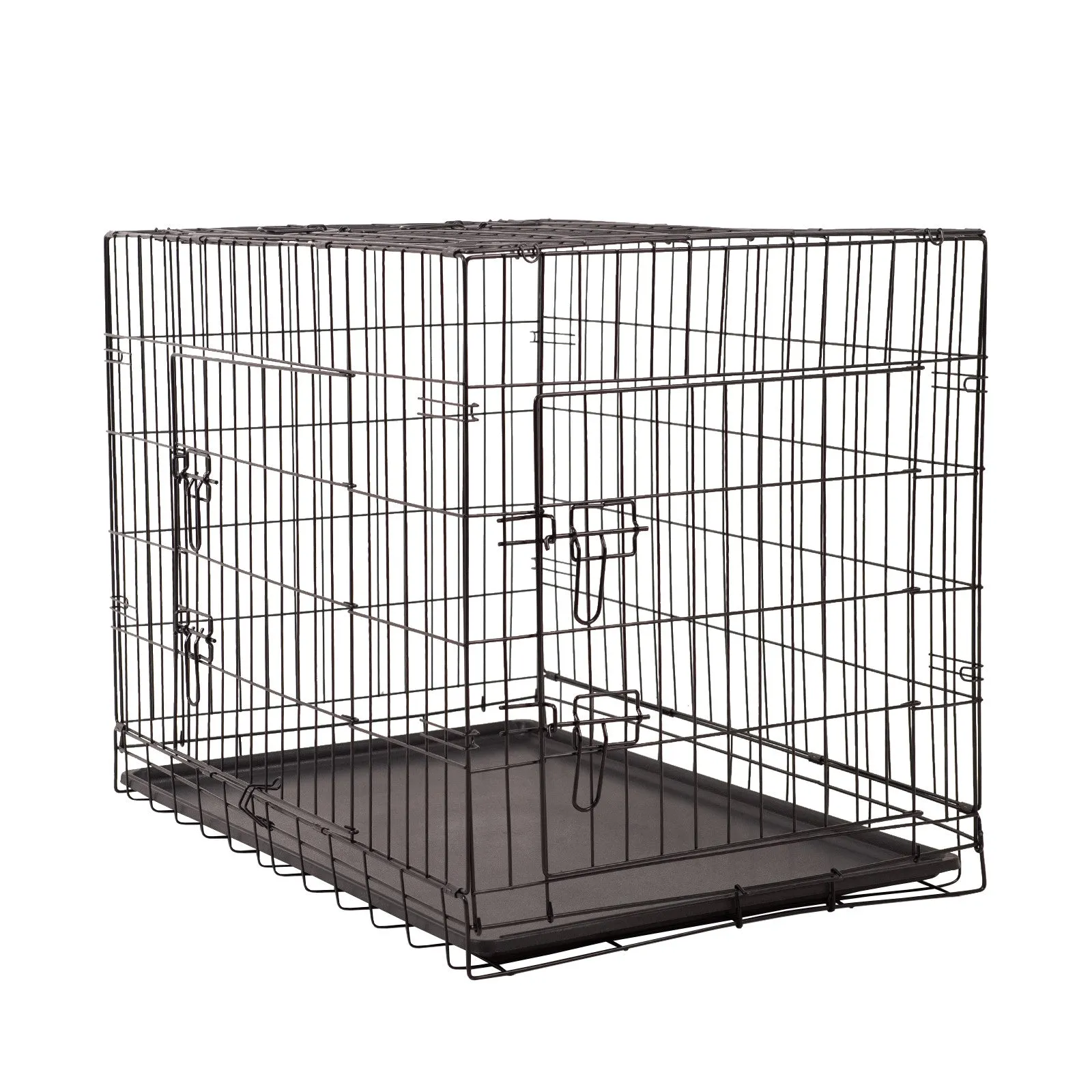 Foldable Triple-Door Pet Crate, Durable Metal Frame - 4Paws