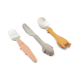 Liewood Tove All Together Cutlery Set | Tuscany rose mix