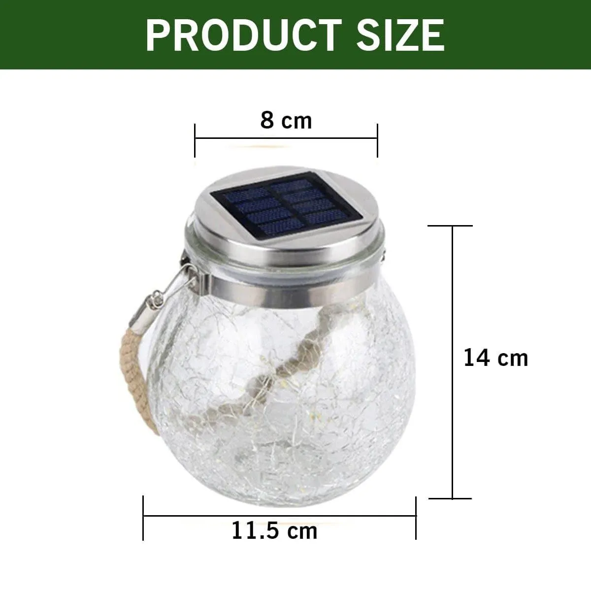 Lights In Jars Decorations | Solar Hanging 20 Led Jar Light