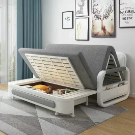 Modern Space-Saving Built-In Storage Sofa Bed