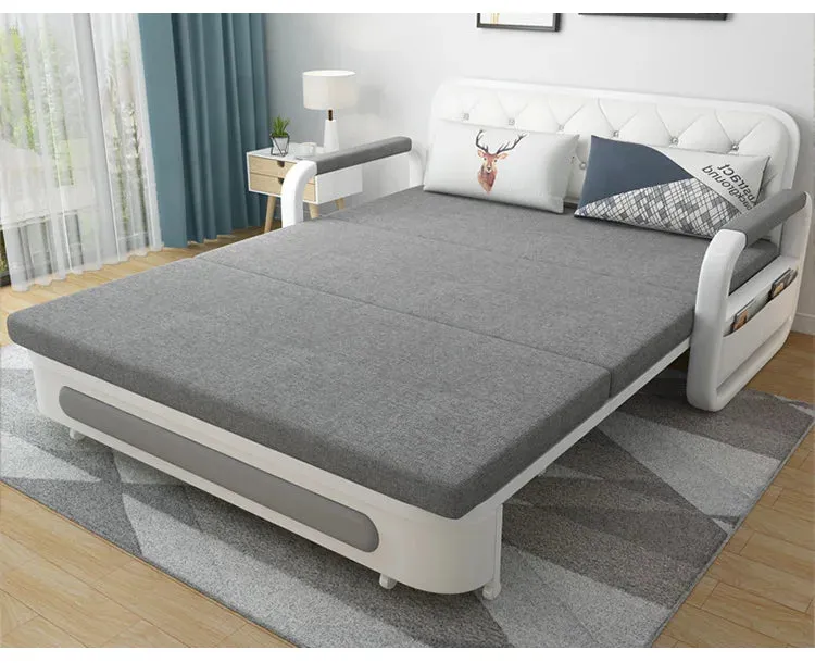 Modern Space-Saving Built-In Storage Sofa Bed