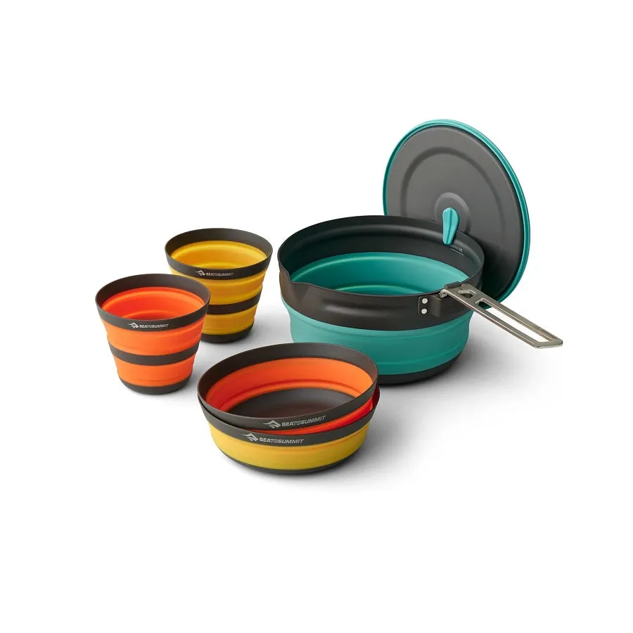 Sea to Summit FRONTIER UL COLLAPSIBLE POT COOK SET - [5 PIECE] 2.2L POT