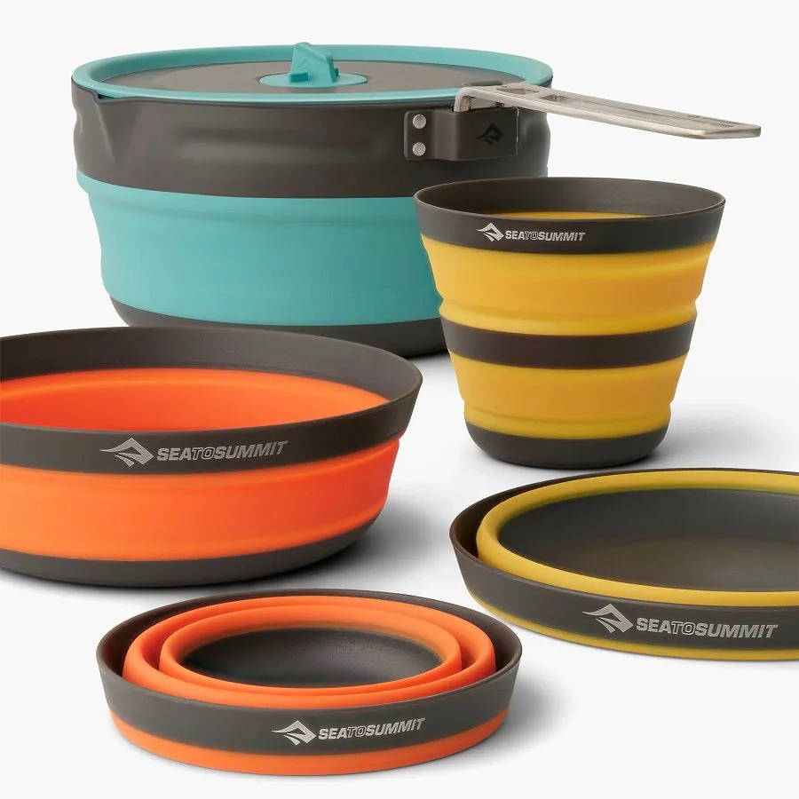 Sea to Summit FRONTIER UL COLLAPSIBLE POT COOK SET - [5 PIECE] 2.2L POT