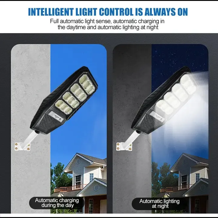 Solar LED Automatic Street Light Waterproof for Outdoor, Home & Garden with Remote Control ,Renewed (200W)