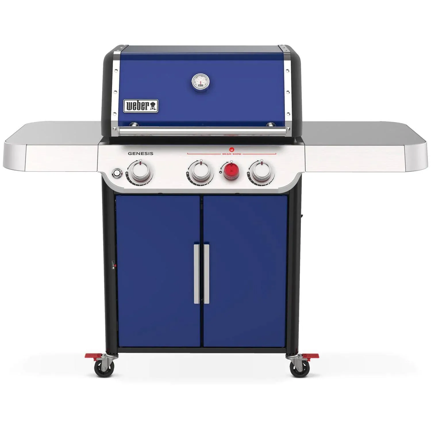 Weber GENESIS SP-E-325s Gas Grill with Sear Burner - Deep Ocean Blue